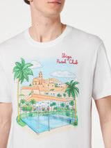 Baumwoll-T-Shirt für Herren mit Ibiza Padel Club-Stickerei