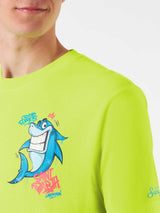 Man t-shirt with shark print | CRYPTO PUPPETS® SPECIAL EDITION