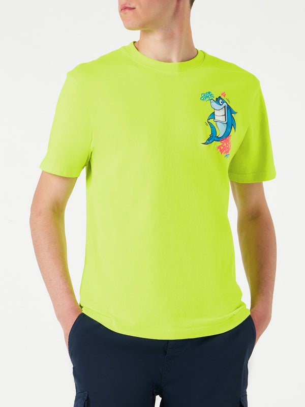 T-shirt da uomo con stampa squalo | CRYPTO PUPPETS® EDIZIONE SPECIALE