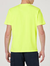 Man yellow cotton t-shirt