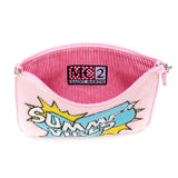 Pouch Parisienne con perline rosa