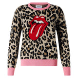 Maglia da donna garzata  con stampa animalier | EDIZIONE SPECIALE DEI ROLLING STONES®