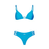 Blauer Damen-Triangel-Bikini