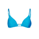 Blaues Triangel-Top für Damen