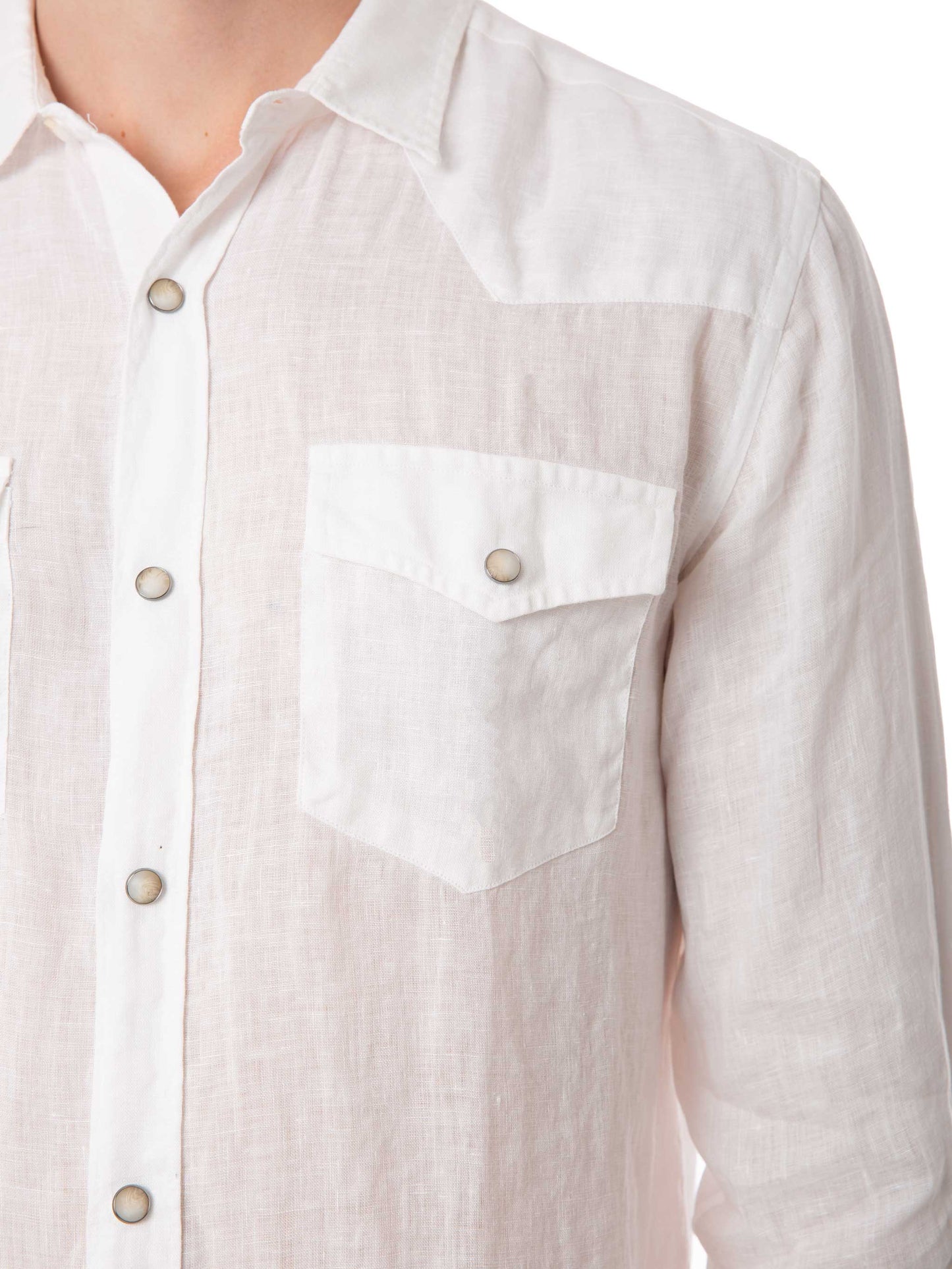 Man white linen shirt - MC2 Saint Barth