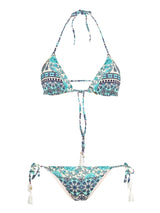 Gipsy print triangle bikini