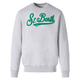 Herren-Sweatshirt mit Rundhalsausschnitt und Frottee-Logo