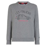 Baumwoll-Sweatshirt mit Les Italiens-Aufdruck