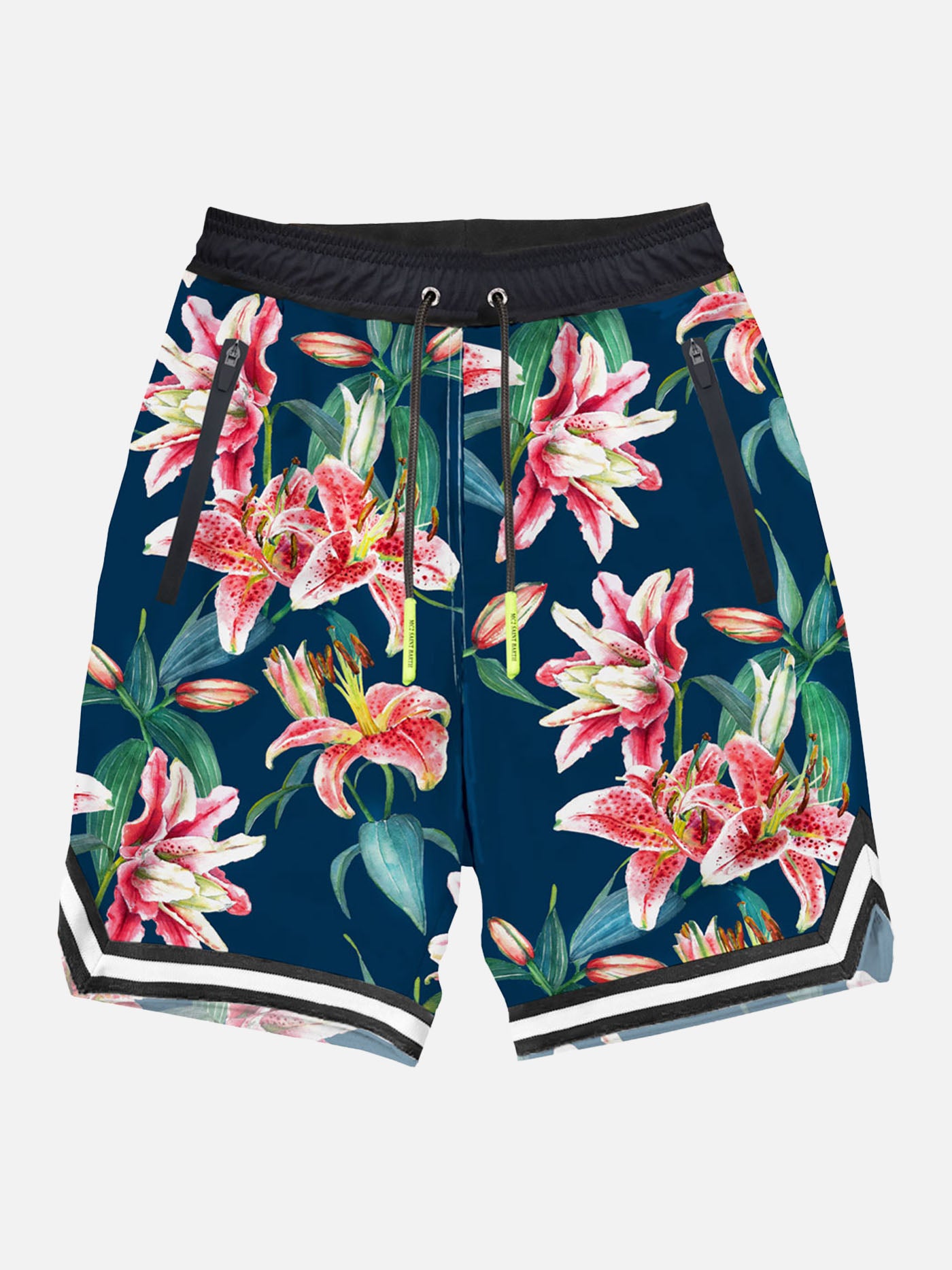 Badeshorts mit tropischem Print im Surf-Stil