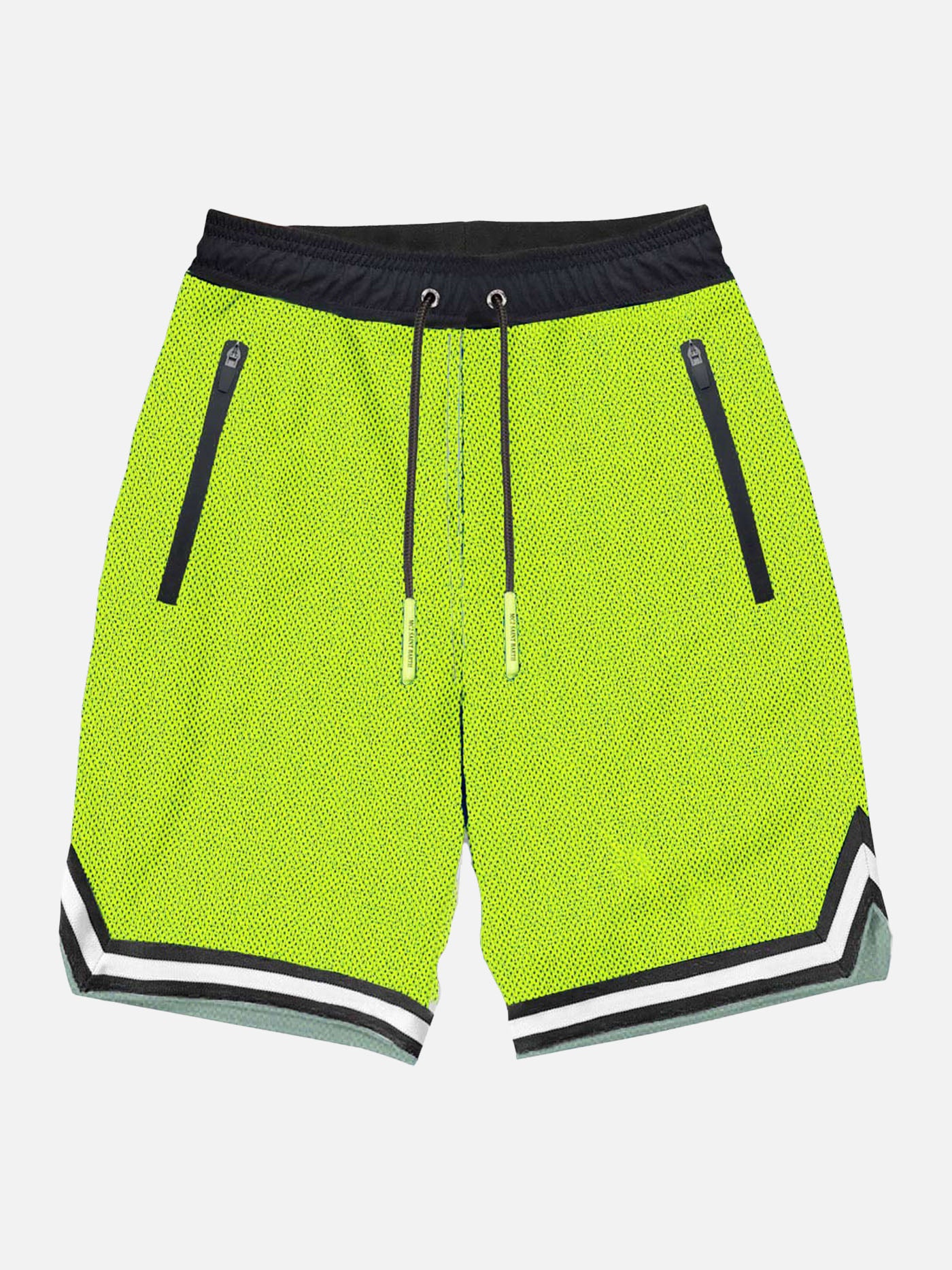 Fluo yellow swim shorts surf style