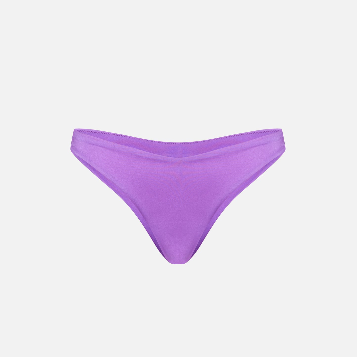 Woman shiny purple cheeky swim briefs - MC2 Saint Barth