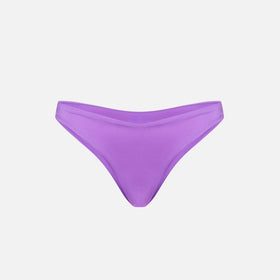 Woman shiny purple cheeky swim briefs - MC2 Saint Barth