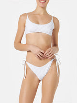 Frottee-Bralette-Bikini für Damen