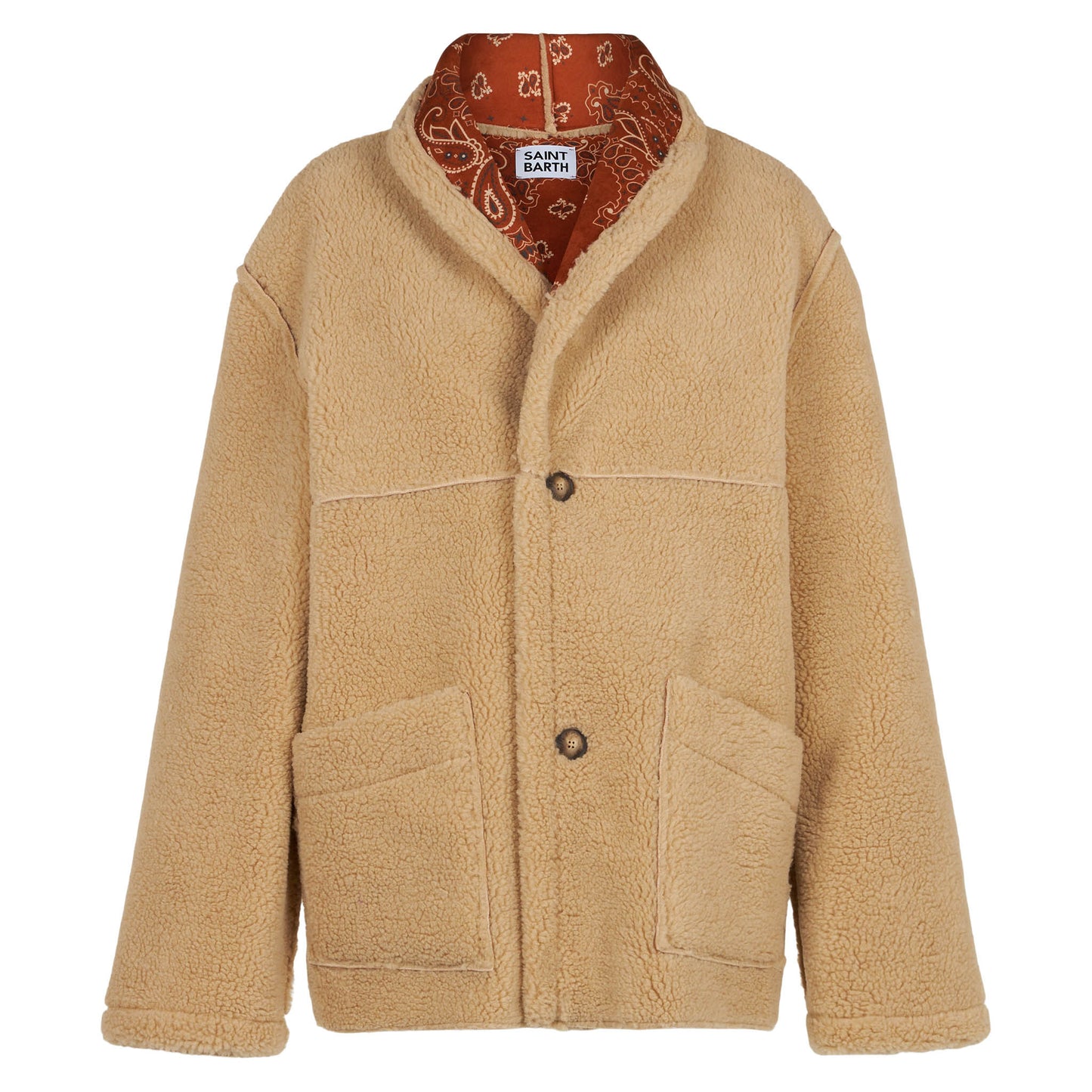 Woman reversible shearling jacket