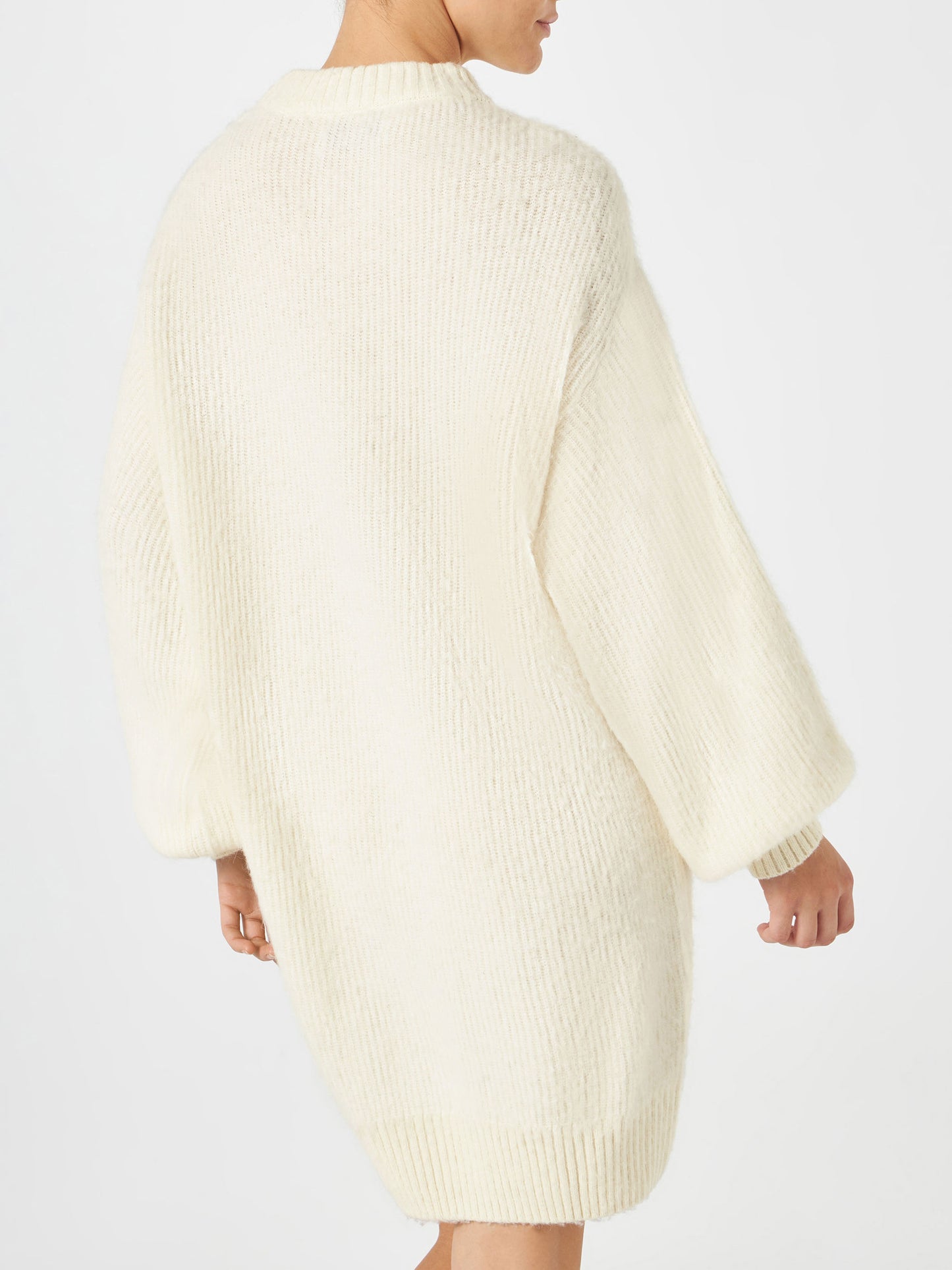 Abito in maglia garzata con ricamo It's cold outside