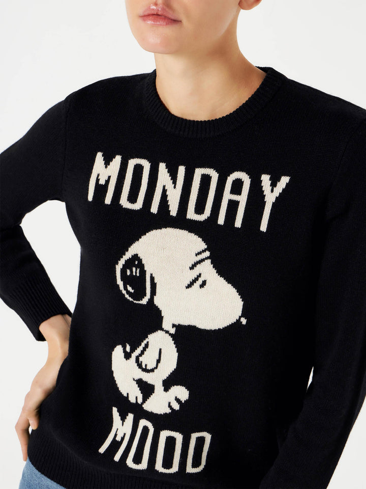 Woman sweater with Monday Mood Snoopy print | SNOOPY - PEANUTS™ SPECIAL EDITION - MC2 Saint Barth
