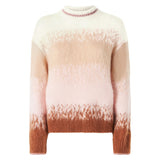 Brushed knit sweater with lurex details