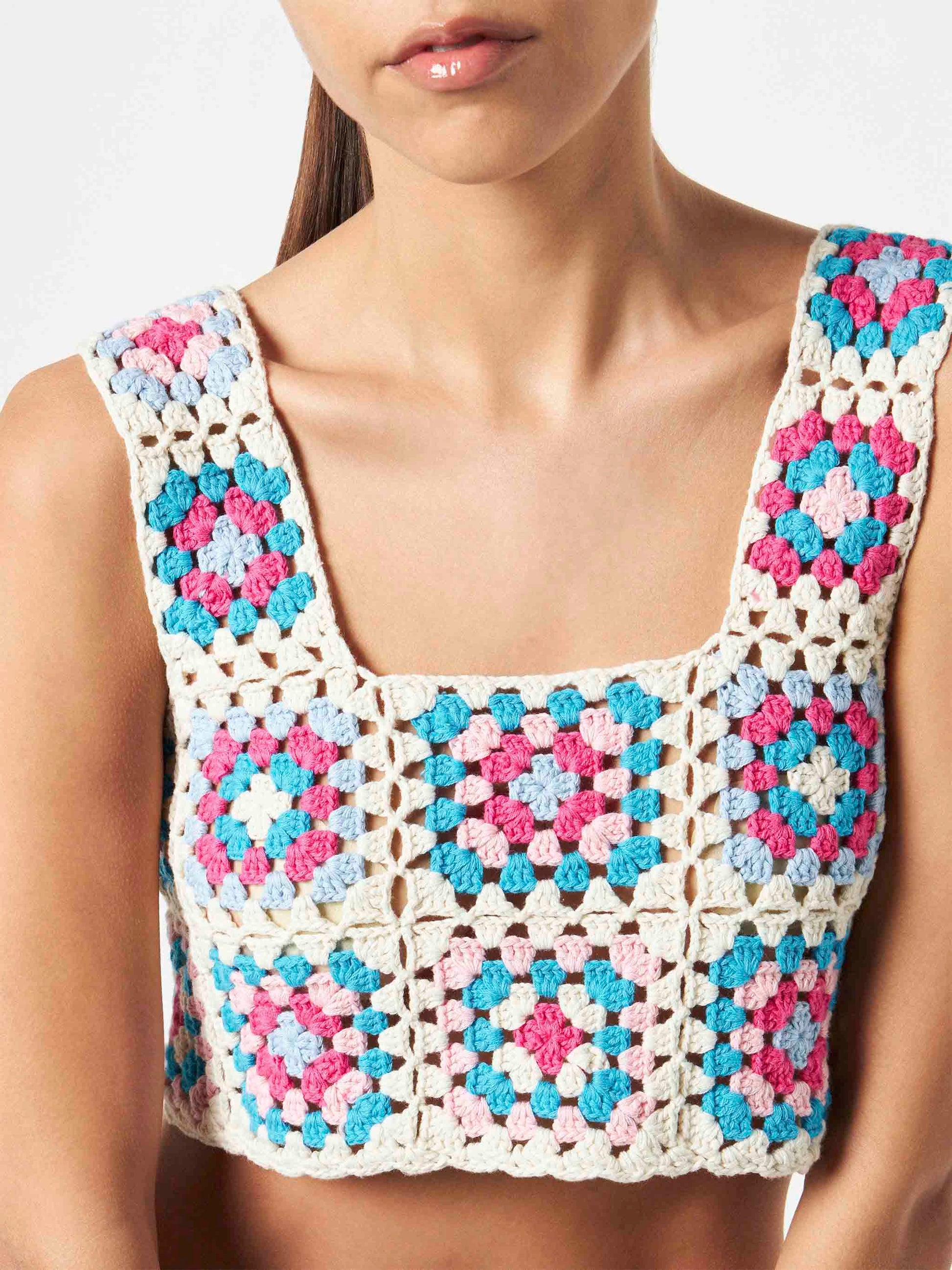 Woman handmade crochet top - MC2 Saint Barth
